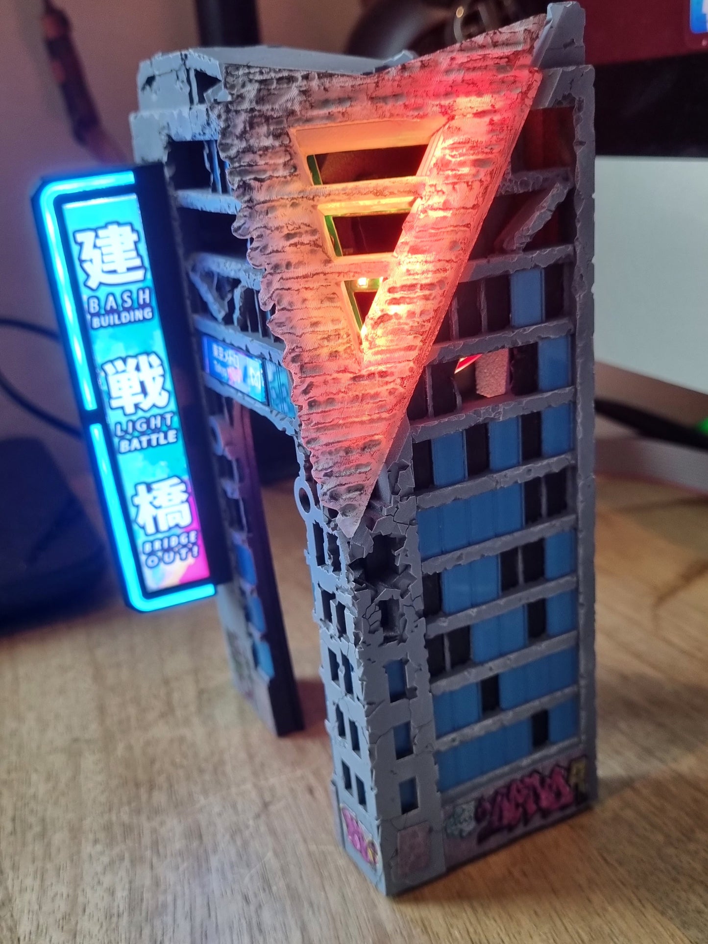 Godzilla "Subway" building mod (Tokyo Neon #3) (Colour version)