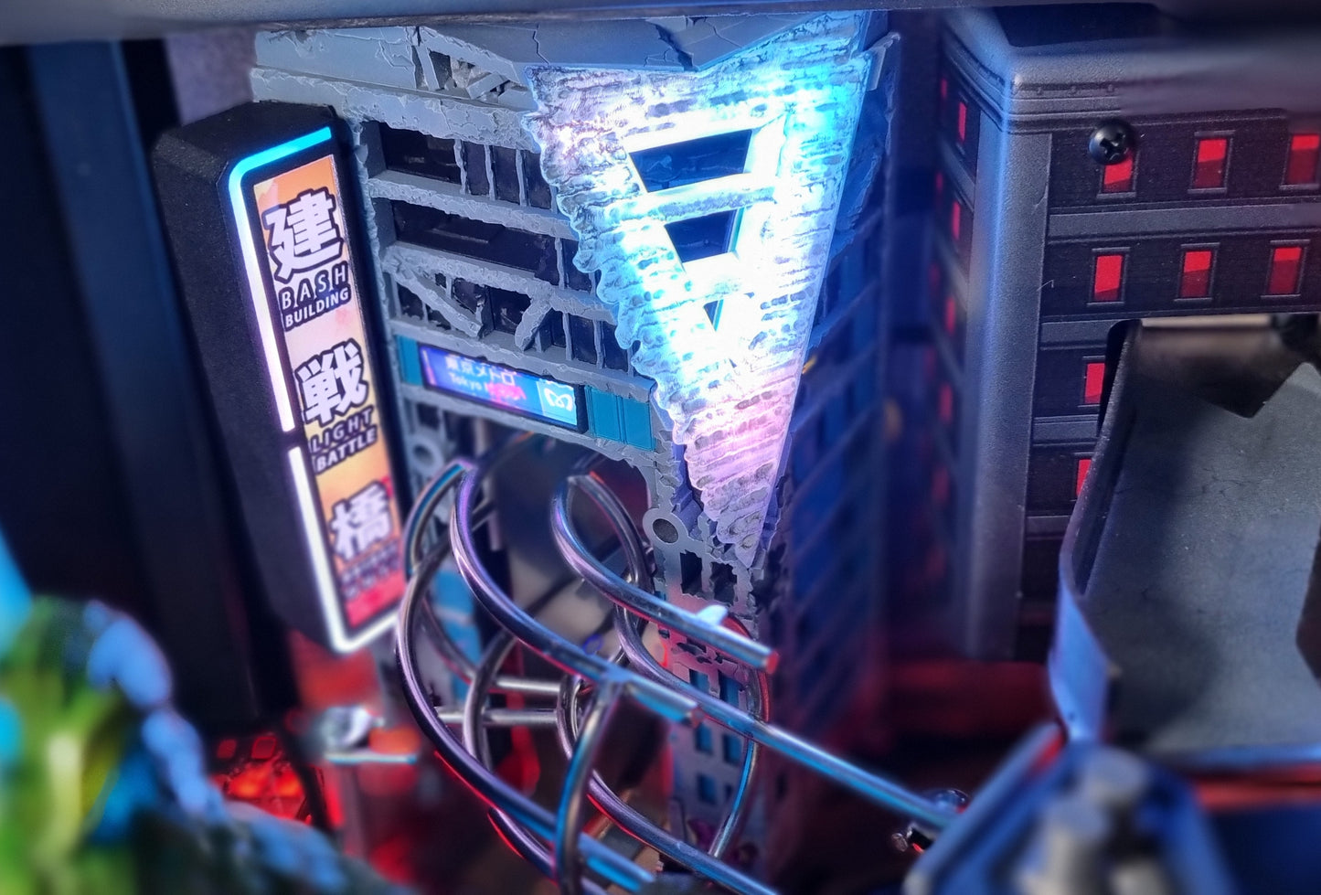 Godzilla "Subway" building mod (Tokyo Neon #3) (Colour version)