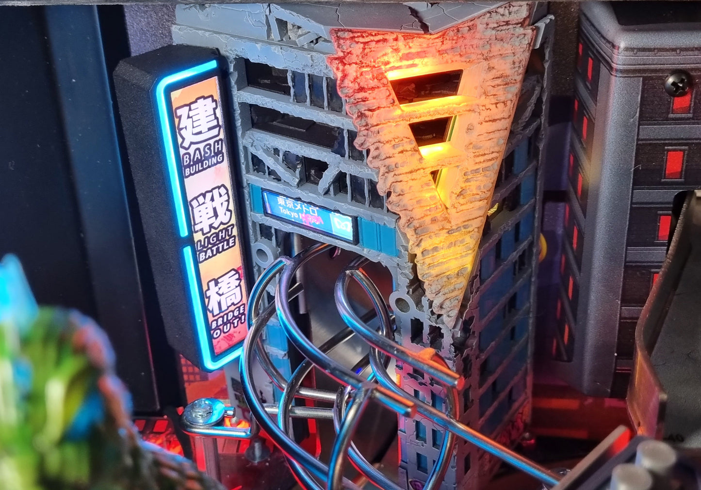 Godzilla "Subway" building mod (Tokyo Neon #3) (Colour version)