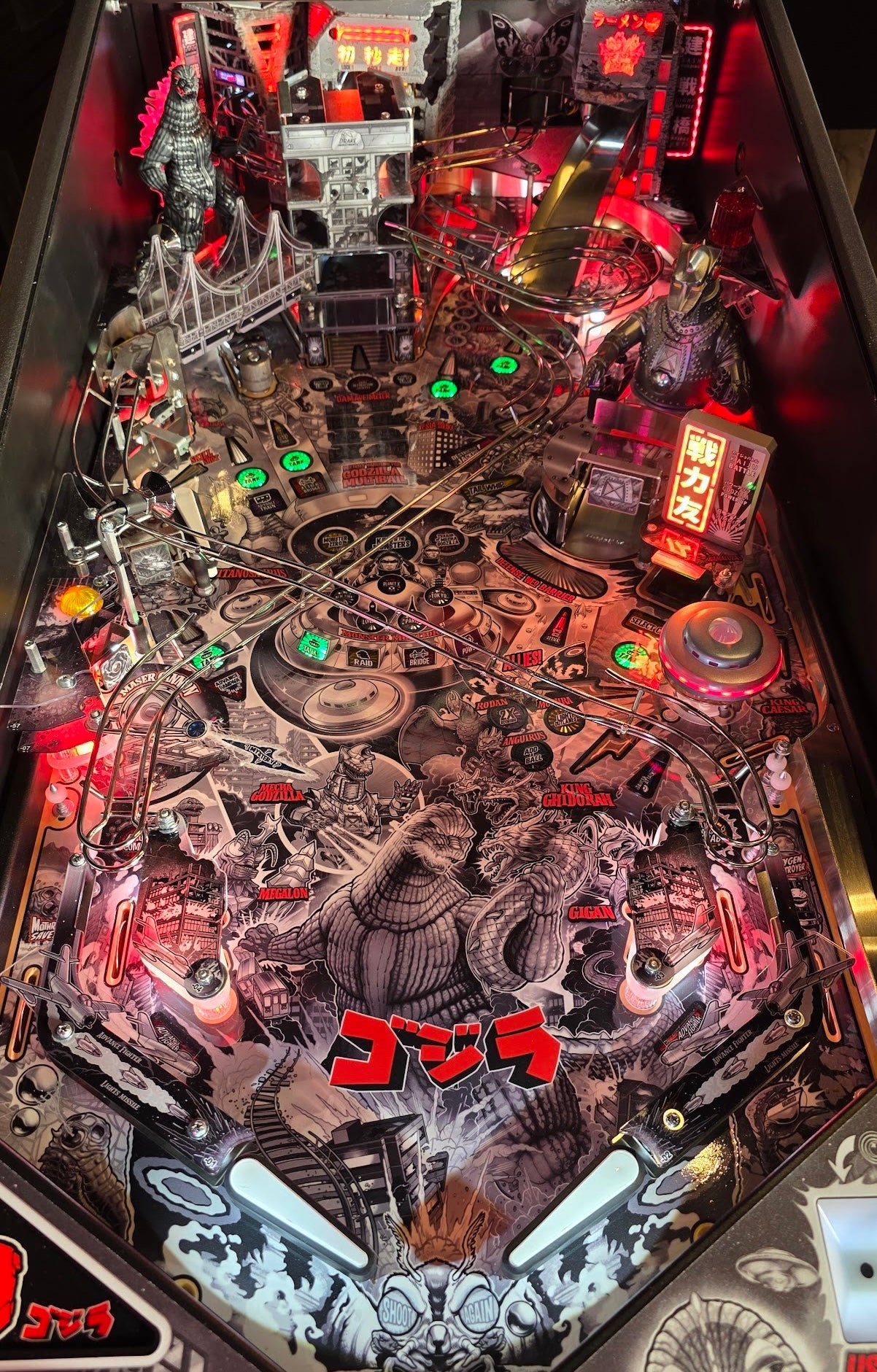 Godzilla "Noodle Bar" Building mod - Tokyo Neon #2 - Black and White Edition