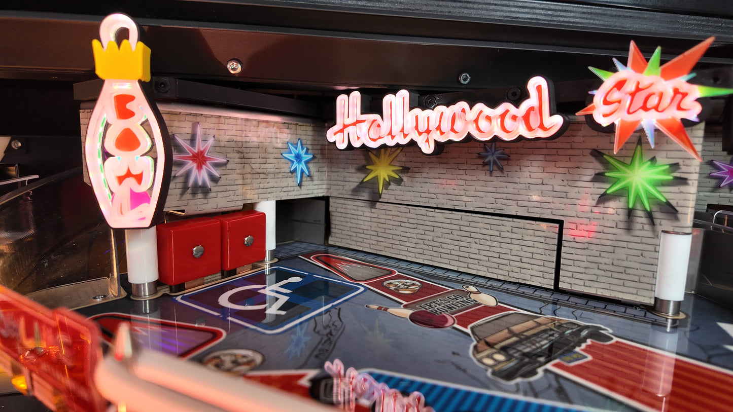 The Big Lebowski "Hollywood Star Lanes" sign mod