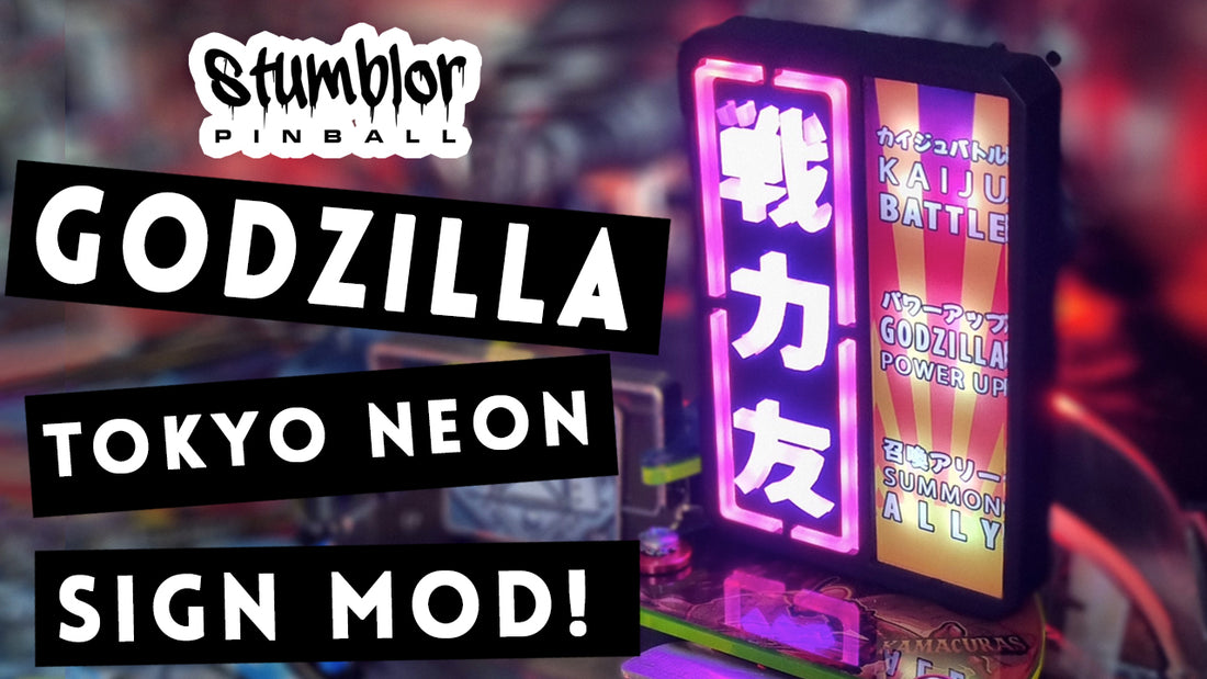 Announcing - Stern Godzilla "Tokyo Neon" sign mod!