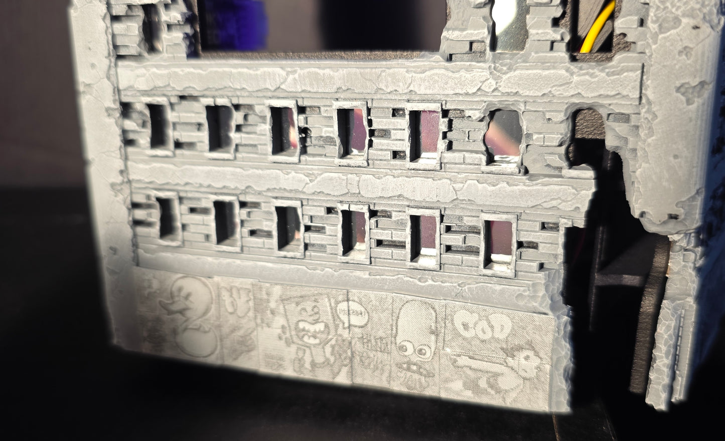 Godzilla "Theatre" Building - Tokyo Neon #4 - Black and White Edition