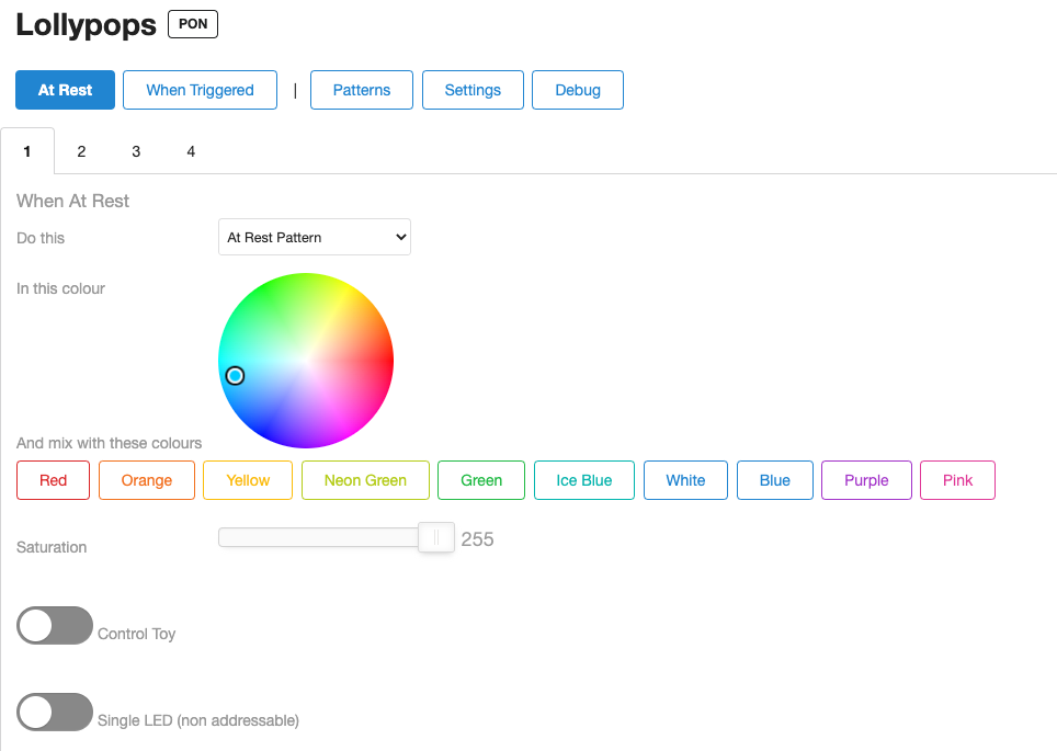 Lollypops - Full colour, reactive LED pop bumpers & slingshots v1.5